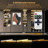 Lumtide Dimmable 2700K (4Pack 12In) Black Shelf Lights, LED Bookcase Lighting Compatible with Alexa, WiFi Under Shelf