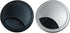2" Plastic Brush Desk Grommet, Black (3 Pack)