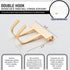 Gold Double Wall Hook - Modern Metal Accessory for Acrylic Clear Calendar, Hanging Keys, Jewelry, Office Supplies