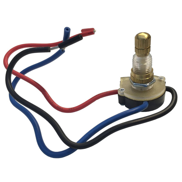 Gardner Bender GSW-62 Electrical Rotary Switch, DP3T, OFF-ON(P)-ON(N)-ON(N+P), 6 A/125V AC