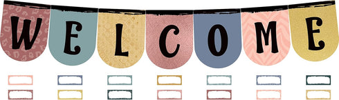 Teacher Created Resources Welcome Bunting Bulletin Board, Wonderfully Wild (TCR6677)