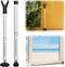 ETICSIPA Door Security Bar 1.3" Heavy Duty Metal Patio Door Security Bar for