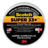 Scotch Super 33+ Vinyl Electrical Tape, 3/4 in x 66 ft, Black