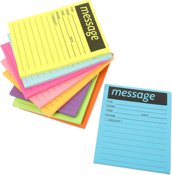 SEWACC Sticky Phone Message Pad - 9 Books Adhesive Message Notepads for Work Call Office Supplies