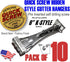 Quick Screw 6" Aluminum Hidden Rain Gutter Bracket Hook Clip with Pre-Inserted 3" Long " Hex Head Screw