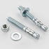 1/2x6" 10Pcs Inch Standard Fasteners for Heavy-Duty Zinc Wedge Anchors for Cement and Concrete