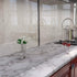 Art3d 120"x17.3" Self-Adhesive Wallpaper: Peel and Stick Grey Marble Paper, Matte Finish