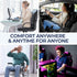 BUFORT Tailbone Seat Cushion & Lumbar Support Pillow: Memory Foam Chair Pad Back Cushion for Office Chair Car Seat