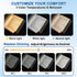 DENEZE 3 White Smart Led Reading Light, Book Light Treasure Box, Rechargeable Clear LED Flat Reading Light with Colors