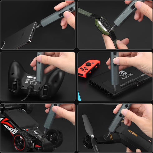 155 1 Set, 140 S2 STREBITO in Electric Screwdriver Small Electric Screwdriver Cordless with Magnetic Bits, Electronic