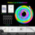 9.84FT/3M 360 IP67 iNextStation LED Strip Lights, Glow Braided Smart IC USB Rope Light, Neon Rope Light with Music