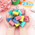 ZZTX Large Binder Clips, Assorted Color Paper Clamps, 1.6 Inches, 24 Pieces