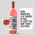 Funny Mother's Day Custom Wine Label & Card - Mom Inspired Bottle Decal & Greeting Card - Personalized Novelty Sticker