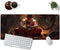 Large Mouse Pad, 31.5 x 11.8in Extended Gaming Mouse Pad with Stitched Edges, Anime Cool Warriors Pattern