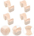 12x6cm 4 Set DOITOOL Wood Table Legs Sofa Supporting Legs Replacement for Sofa Tv Cabinet Bedside Table Pieces Home
