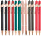 PASISIBICK 12 Pieces Ballpoint Pen with Stylus Tip, 2 in 1 Stylish Metal Stylus Pen for Touch Screens, 1.0 mm Black Ink