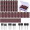 AUSTOR 252 Pieces Sanding Drum Kit with Free Box, 240 Drum Sander Sleeves and 12 Drum Mandrels for Dremel Tool