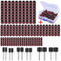 AUSTOR 252 Pieces Sanding Drum Kit with Free Box, 240 Drum Sander Sleeves and 12 Drum Mandrels for Dremel Tool