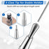 Hiboom 2 Pcs Welders Pencil with 24 Pcs Silver Round Refills, Mechanical Pencils Metal Marker with Built in Sharpener for Pipe Fitter Welder Steel Construction Fabrication Woodworking by Hiboom
