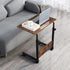 NAICKUC 23.6Inch Standing Desk - Side Table Adjustable Height, Portable Laptop Cart, C-Shaped Bed Couch end Tables