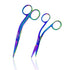 (5.5 Cynamed Knowles Bandage Scissors with Multicolor/Rainbow Titanium Coating - Perfect for EMT, Paramedics, First Aid