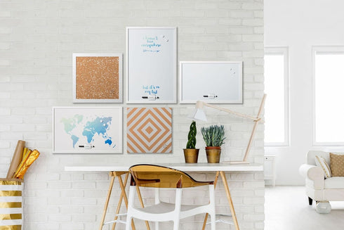 MasterVision Magnetic Dry Erase Travel Board, White Frame, 16 x 24 Inches (MM03452660)