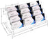 Business Acrylic Card Holder Display for Desk, 12 Slots 4 Tiers Multiple-Clear Acrylic Business Card Stand Set, Holds