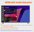 Wilxisum RCA+Optical+3.5mm+Coaxial HDMI Arc Audio Extractor, ARC to Converter/Adapter, Suitable for Connecting TV'S