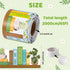 65ft Set BeYumi Plant Bookshelf Border Trim - Spring Green Plant Books Rolled Border Trim Green Potted Plants Bookshelf