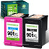 GREENBOX Remanufactured Ink Cartridges for HP 901 901XL (High Yield, 1 Black 1 Tri-Color) for Officejet 4500
