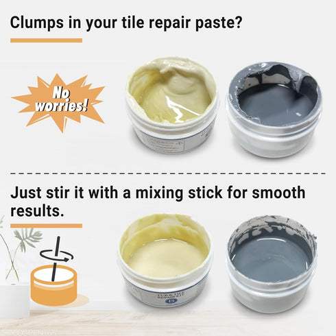 VERNY Tub Repair Kit, 3.7oz Acrylic Wall Repair for Cracked Bathtub, Toilet, Sink, Grey
