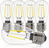 Banord 5 Pack Dimmable 2W S14 Replacement LED Bulbs, 2700K Warm White, Waterproof Outdoor String Lights