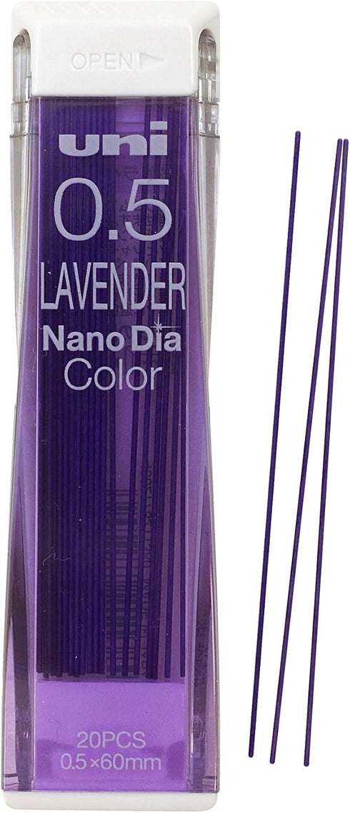 uni Color Mechanical Pencil 0.5mm Lead, Lavender, Nanodia, 0.5mm Lead.