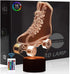 Comiwe Quad Roller Skates 3D Illusion Night Light,16 Colours Change Smart Touch &