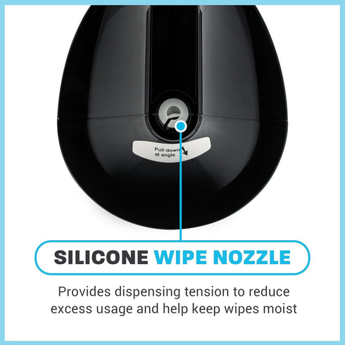 (1 Zogics Wall Mounted Dispenser for Gym Wipes No-Touch Sanitizing Wipes Dispenser, Mounts Easily to Wall for Quick