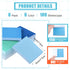 Sticky Notes 3 x 3 Inch Coastal Colors Self Stick Pads Blue Color Notepads Easy to Post for Home, Office, Notebook,100 Sheets/pad (6)