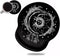 Ergonomic Mouse Pad with Wrist Support and Cute Coffee Coaster, Celestial Theme Design for Pain Relief