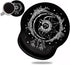 Ergonomic Mouse Pad with Wrist Support and Cute Coffee Coaster, Celestial Theme Design for Pain Relief