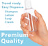 JUVITUS 4 oz Clear Plastic PET Boston Round Bottle with White Disc Cap, 12 Pack (BPA Free)