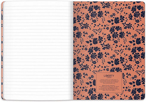 Galison Liberty London Floral Writers Notebook Set – Two 6” x 8.25” Soft Covered Journals, 80 Lined Pages Each