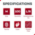 100 Dealmed Vinyl Exam Protection ct. Medium Medical, Kitchen, Disposable, Non-Irritating Latex Free