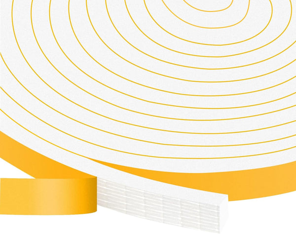 High Density Weatherproof Weather Stripping, Strong Adhesive Door Seal Strip for Sliding Door, Windows, Soundproof Foam