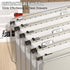 Plastic Extra Capacity Hanging File Folder, 12 Pack, Letter Size, Reinforced Hang Folders, Heavy Duty 2 Inch Expansion