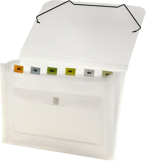 Lion Clear-Line 7-Pocket Poly Expanding File, Clear, 1 File (94500-CR)