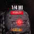 Coast SL1R USB Rechargeable Safety Clip Light, Multi-Mode Red Light, Adhesive Dual Mount for Running, Cycling, Job Site