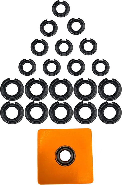 (10+10Sets) 1/2" and 3/8" Impact Wrench Retainer Rings Clip with O-ring, Compatible With Milwaukee Electric/Pneumatic Type Impact Wrench, Including Anvil Retaining Ring Install Tool by bizhala