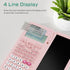 Scientific Calculator Pink Rechargeable ROATEE 991ES MAX Finance Desk Calculator with Writing Tablet for Students.