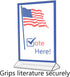8 Pack 5x7 Inch Counter Marketing Holders Sign Holder Double Sided Top Load Clear Acrylic Menu Price List or Notice