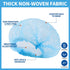 LEOBRO 50PCS Hair Nets for Food Service Workers - Disposable Non-woven Bouffant Caps for Kitchen, Blue, 21 Inch