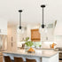 1.89" Thick Clear Glass Globe Lampshade, Fitter Replacement Shade for Wall Sconces, Pendant Lights, Chandeliers, Vanity